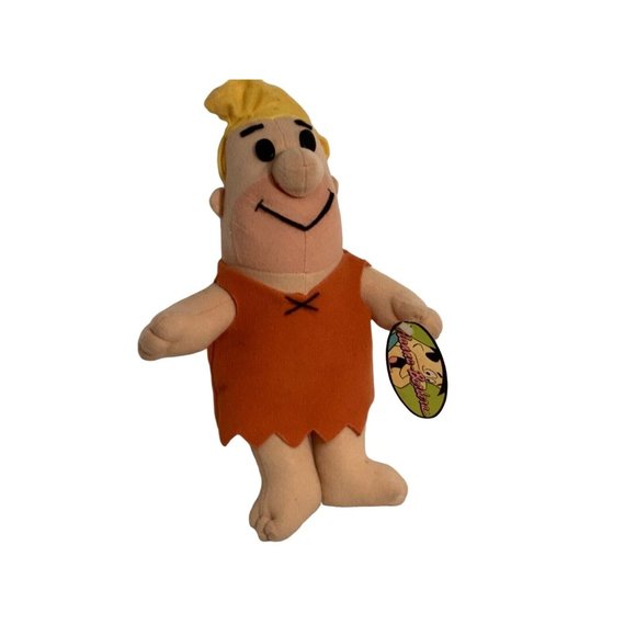 1993 Vintage Barney Rubble Plush With Tag 11 inches Hannah Barbera - Picture 9 of 9